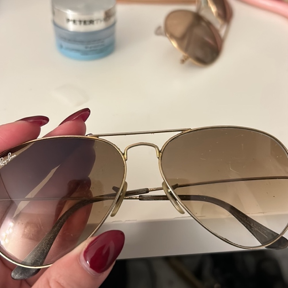 Ray-Ban Gold Aviator Sunglasses